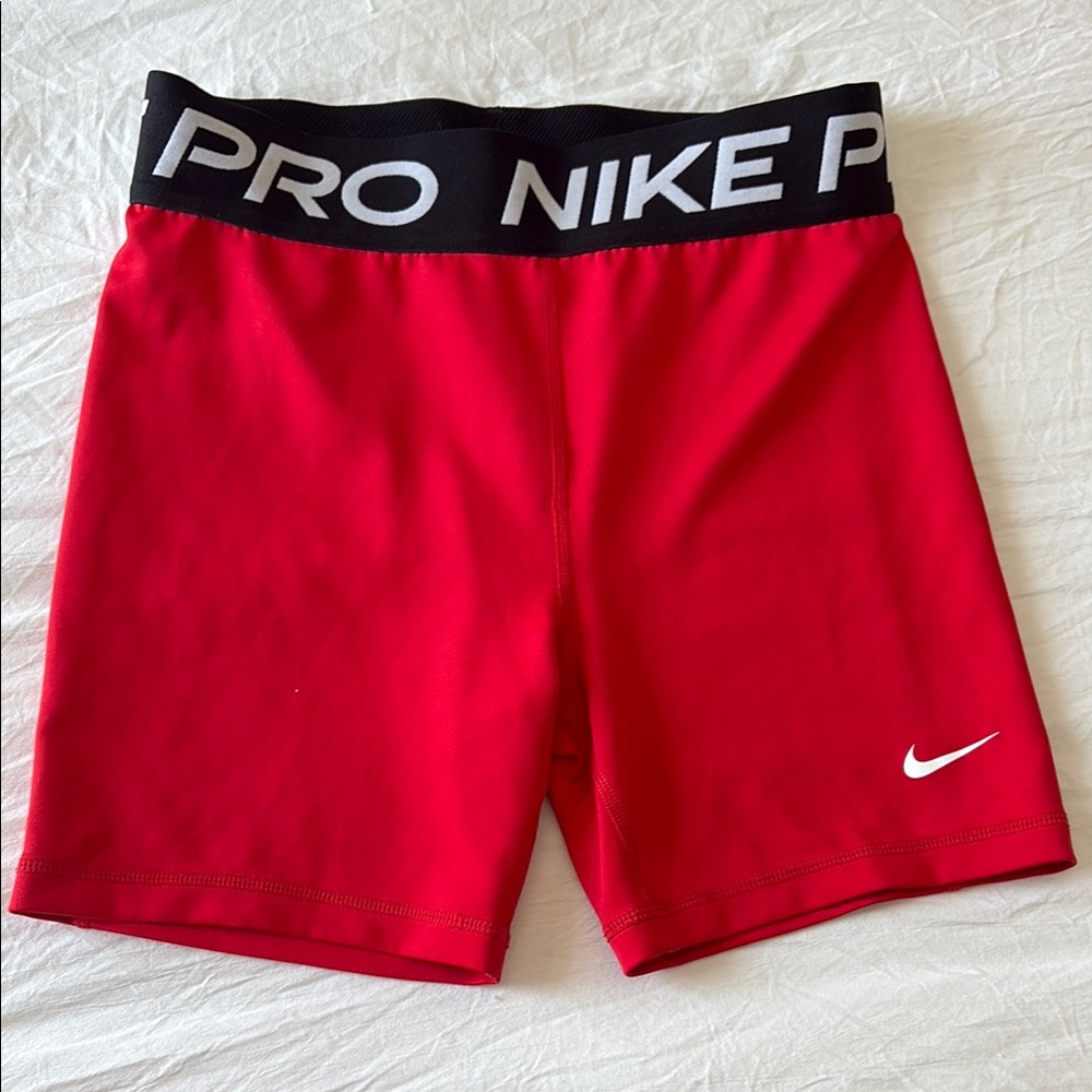 Nike Pro Red Athletic Shorts